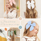 Doboi 5.5 Inch 20Pcs Baby Girls Fable Hair Accessories: Muslin Gauze Long Tail Hand-Tied Alligator Clips For Toddlers And Kids