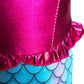 Funna Girls Mermaid Costume Princess Dress Up With Accessories Pink, 7-8 Years