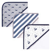 Hudson Baby Unisex Baby Cotton Rich Hooded Towels, Sailboat, One Size