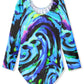 Hoziy Long Sleeve Gymnastics Leotards For Toddler Girls Kids Child 4T 5T Blue Purple Green Black Colorful Oil Painting Swirl Spl