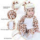 Tonwhar Kids' And Toddlers' Infant Tiger Dinosaur Animal Fancy Dress Costume Outfit Hooded Romper Jumpsuit (18-24 Months/Height: