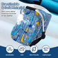 Baby Car Seat Cover, Breathable Carseat Covers Baby With Mesh Screen, Infant Car Seat Canopy Cover For Girls Boys, Newborn Car S