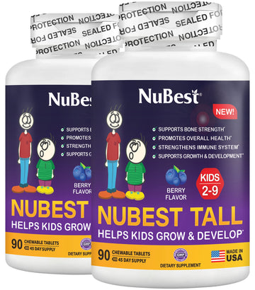 Nubest Tall Kids - Toddlers Vitamins And Kids Vitamins For Age 2 To 9 - Support Bone Strength, Overall Health And Immunity - Ani