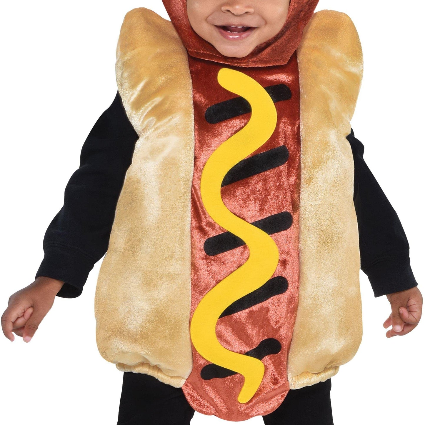 Suit Yourself Mini Hot Dog Halloween Costume For Babies, 6-12 Months, Includes Tunic With Hood