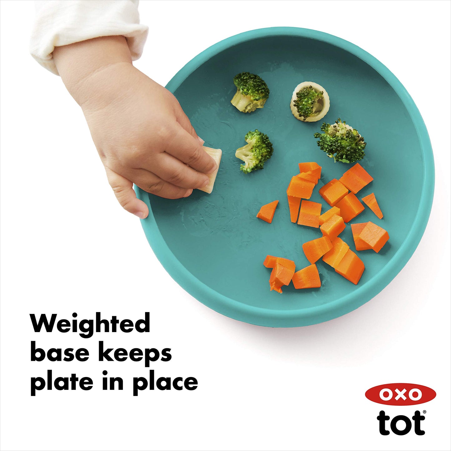 Oxo Tot Silicone Plate Teal
