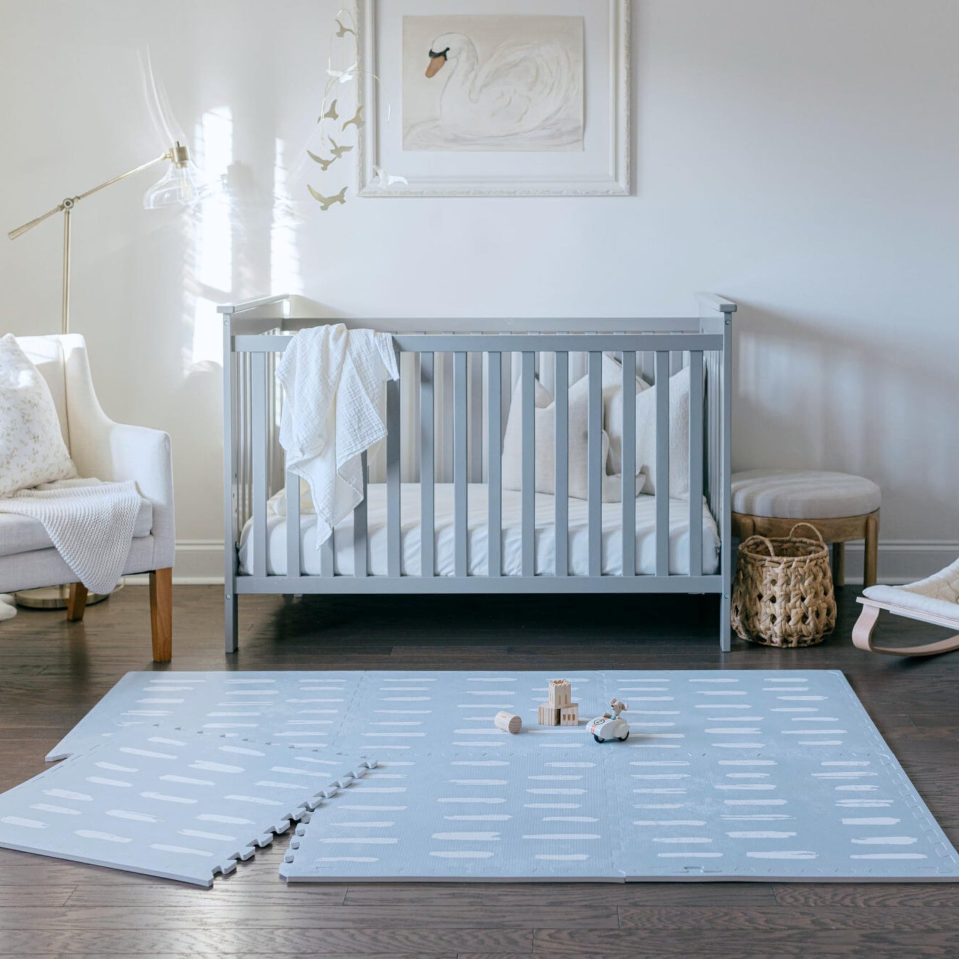 Little Landings Baby Play Mats For Floor - Shoreline (4X6Ft) - Premium Eva Foam Play Mat For Babies & Toddlers - Perfect For Tum