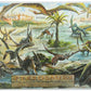 Painless Learning Educational Placemats For Kids Dinosaurs And Pterosaurs [Set Of 2]