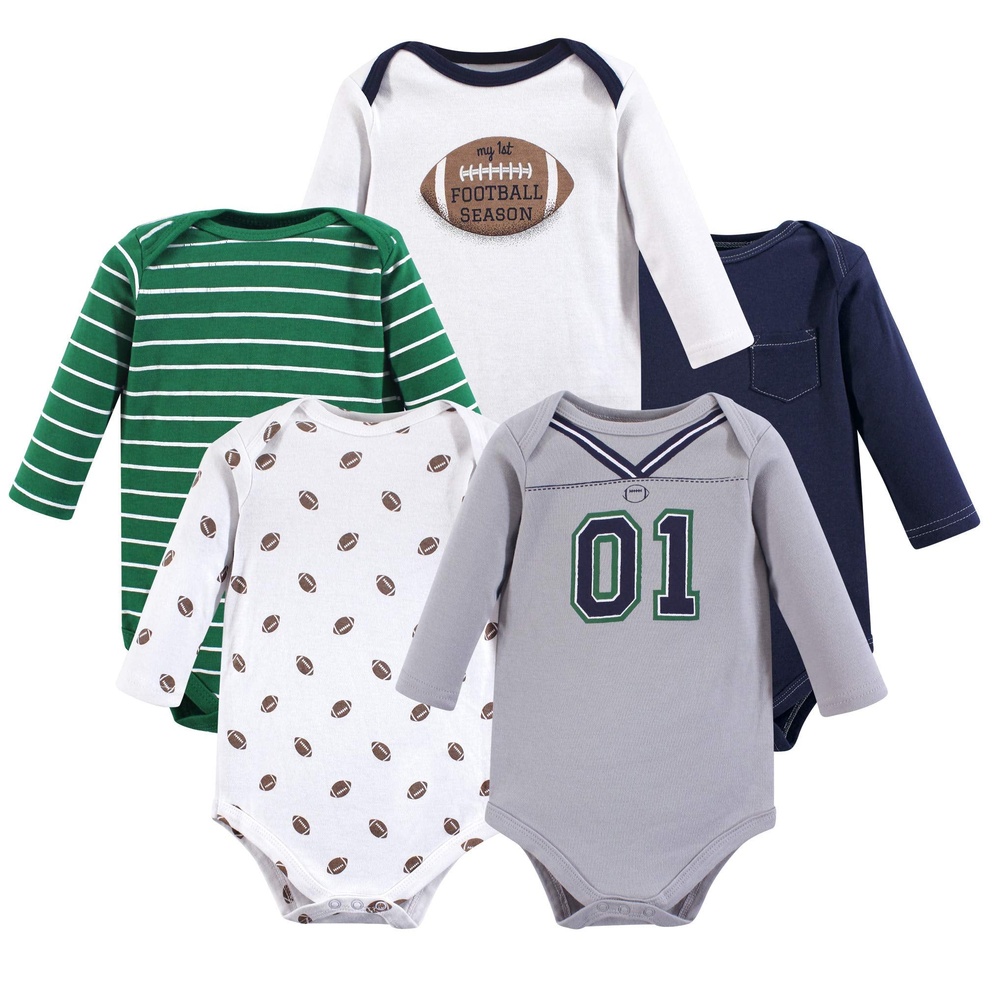 Little Treasure Unisex Baby Cotton Bodysuits, Football, 9-12 Months – Cutebabybu WBBAPB07JGS31K5