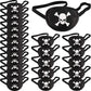 Chinco Pirate Eye Patches Black One Eye Skull Patches Silk Pirate Captain Eye Masks For Adults Halloween Party(24 Pieces)