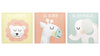 tiny ideas Pastel Animal Canvas Artwork - Postive Affirmations, Gender Neutral Nursery Wall D  cor, Gift For New And Expecting P