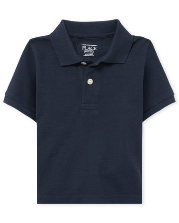 The Children'S Place Baby Boys And Toddler Boys Short Sleeve Pique Polo, Nautico, 18-24 Months