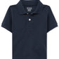 The Childrens Place Baby Boys and Toddler Boys Short Sleeve Pique Polo, Nautico, 6-9 MONTHS