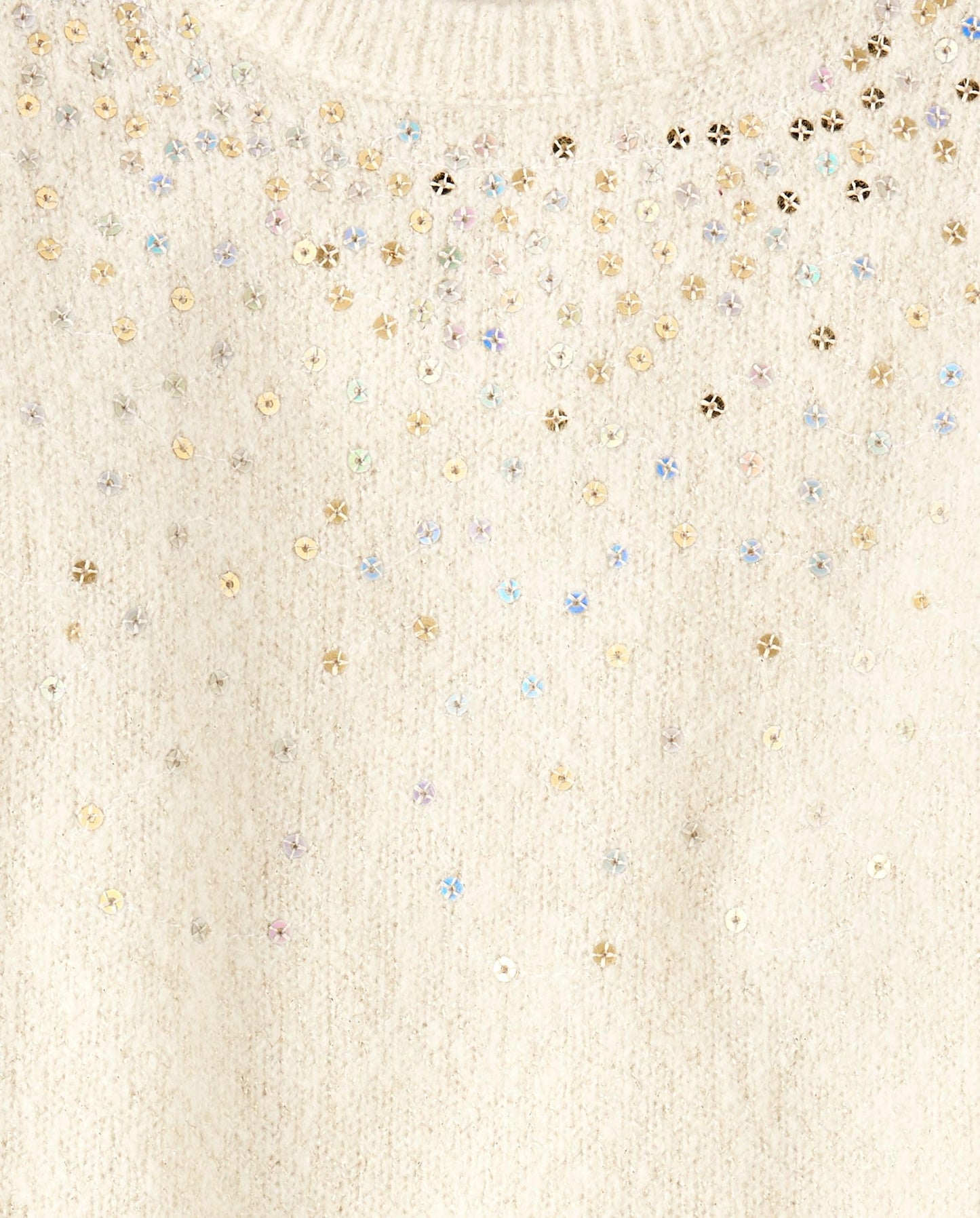 The Children'S Place,Baby-Girls,And Toddler Long Sleeve Sweater Dress,Beaded White Daisy,6 Months,9 Months