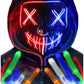 Sago Brothers Halloween Mask, Led Light Up Mask Skeleton Gloves Set, Halloween Costumes For Boys Girls, Scream Scary Mask