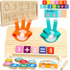 Thothyer Preschool Learning Toys for Toddlers 2-5, 2 in 1 Educational Learning Toys-Math Manipulatives Number Counting Blocks fo