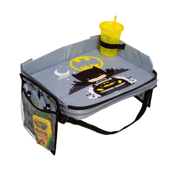 J.L. Childress Dc Comics Batman 3-In-1 Travel Tray & Ipad Tablet Holder - Car Seat Lap Tray For Toddlers, Kids - Use On Airplane