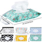 Febsnow 6 Pack Baby Wipes Dispenser, Portable Refillable Wipe Holder, Baby Wipes Container, Reusable Wipes Case, Baby Travel Wet