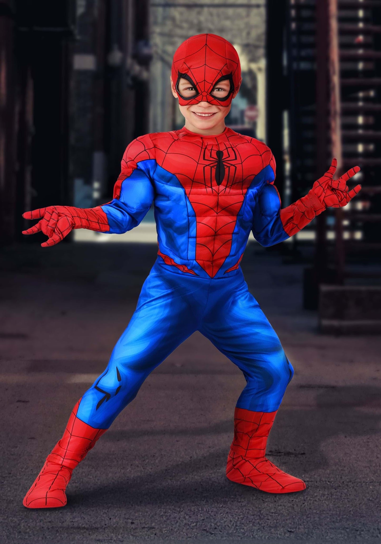 Marvel Spider-Man Toddler Costume - Officially Licensed Superhero Suit For Kids 4T Blue,Red