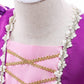 Dressy Daisy Long Braid Princess Costume Halloween Birthday Party Fancy Dress Up With Accessories For Little Girls Size 12