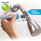 Playtex Baby 2-in-1 Shower Sprayer for Baby and Toddler Bath Time, Blue/White, 10-foot Hose