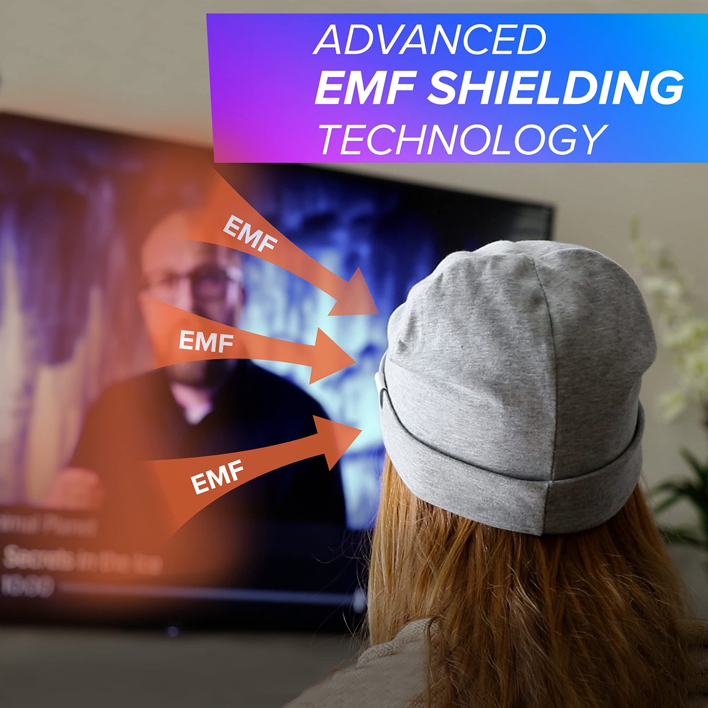 Defendershield Emf Radiation Protection Beanie Cap - Blocks Wireless Emf & 5G Radiation (Gray Child/Medium)