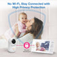 Vtech Upgraded 7' Baby Monitor, Advanced Hq Max, Pan Tilt Zoom Video Baby Monitor With Camera And Audio, Ips Screen, Touch Cont