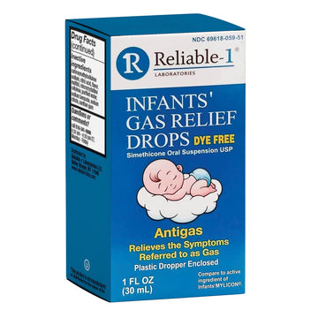 Reliable-1 Laboratories Infants Gas Relief Drops Stomach Relief Gas Drops For Babies, Infants And Toddlers | Simethicone Baby Ga