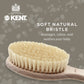 Kent Ba29 Cradle Cap Baby Hair Brush With Soft Natural Bristles And Travel Pouch - Baby Essentials For Newborn Hair Brush Made I