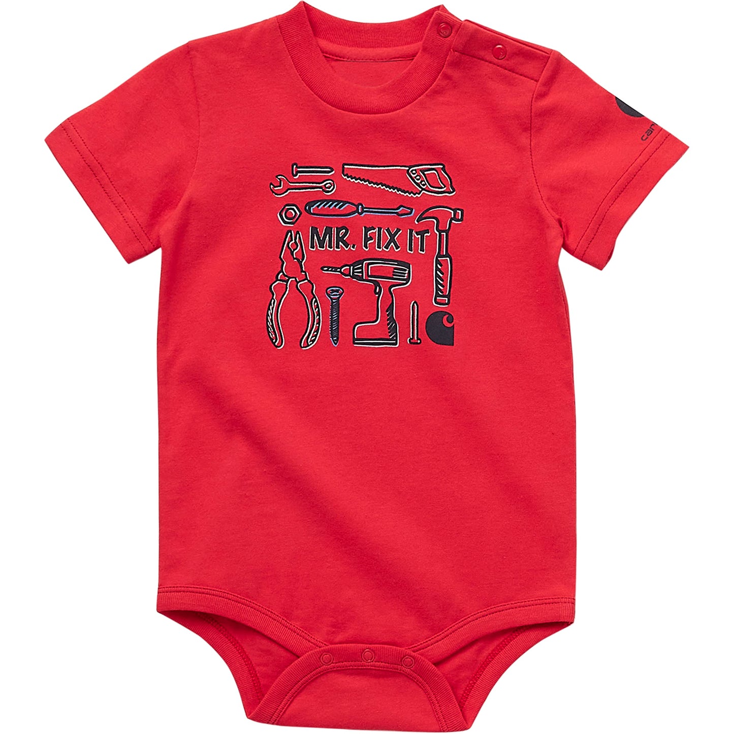 Carhartt Baby Boys Short-Sleeve Graphic Bodysuit And Toddler T-Shirt Set, Bittersweet Red Farming, 3 Months Us