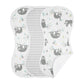 Sweet Jojo Designs Blue Jungle Sloth Baby Boy Girl Absorbent Burp Cloths Infant Newborn Turquoise Grey And Green Tropical Gender