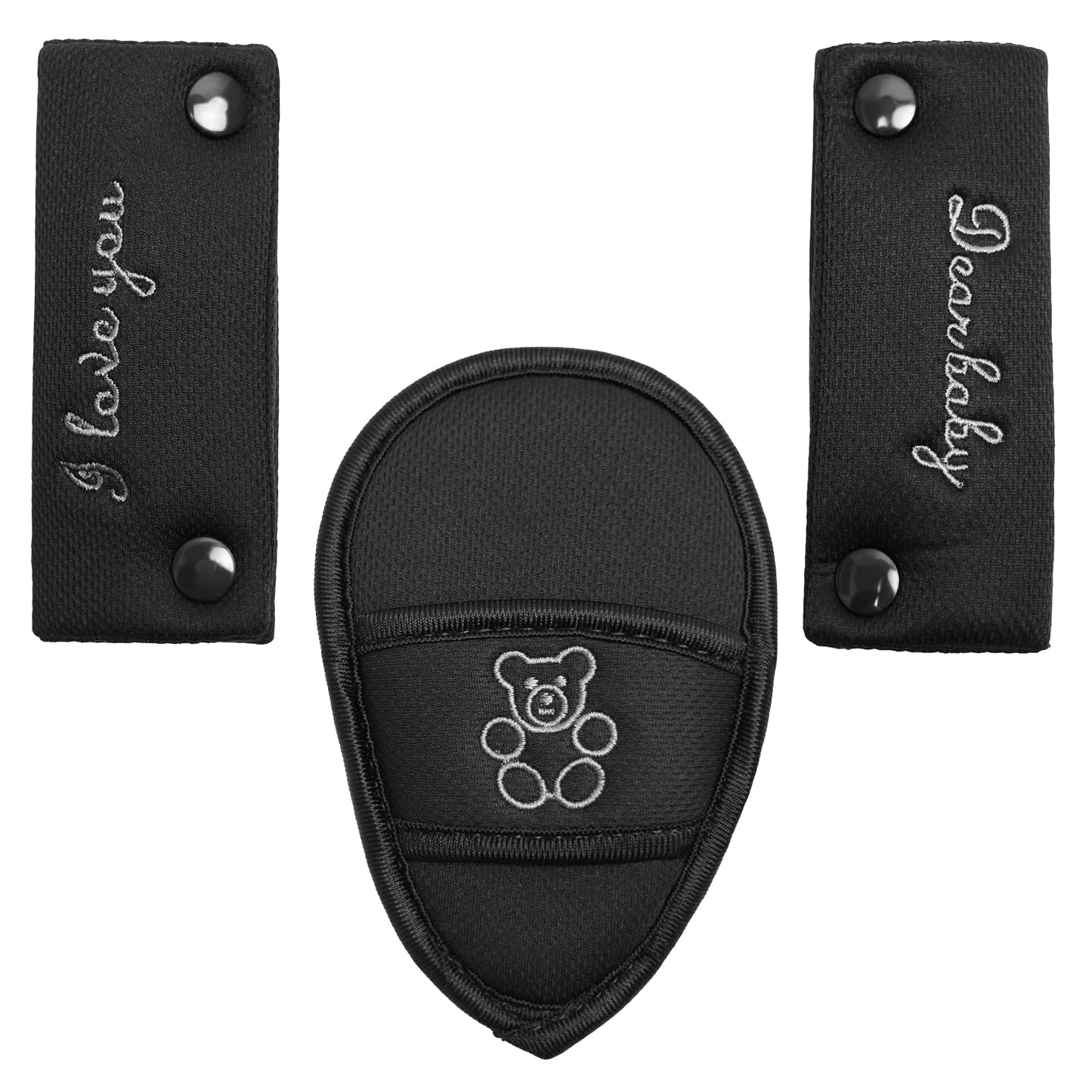 Easicozi Shoulder Crotch Pad Set Compatible With Infant Seat Stroller High Chair, Harness & Strap Comfort Cushion (Small Size)