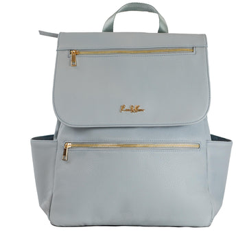 Premium Vegan Leather Diaper Bag Backpack: With Stroller And Crossbody Straps. Designer Baby Bag, Stylish And Functional Diaper