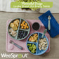 Weesprout Divided Bamboo Plates For Kids, Kids Plates Made With Food Grade Natural Bamboo, Divided Design For Picky Eaters, Kid-