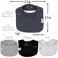 Diapersquad'S 5-Pack Baby Bibs For Drooling And Teething, Bibs For Boys, Baby Girl - Solid Cotton Baby Drool Bibs (Basics Tradit