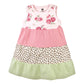 Hudson Baby Girls' Toddler Cotton Dresses, Multicolor Blush Rose Leopard, 4T