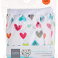 Kushies Baby Waterproof Training Pant (33-38 Pounds), Doodle Hearts, White, Large
