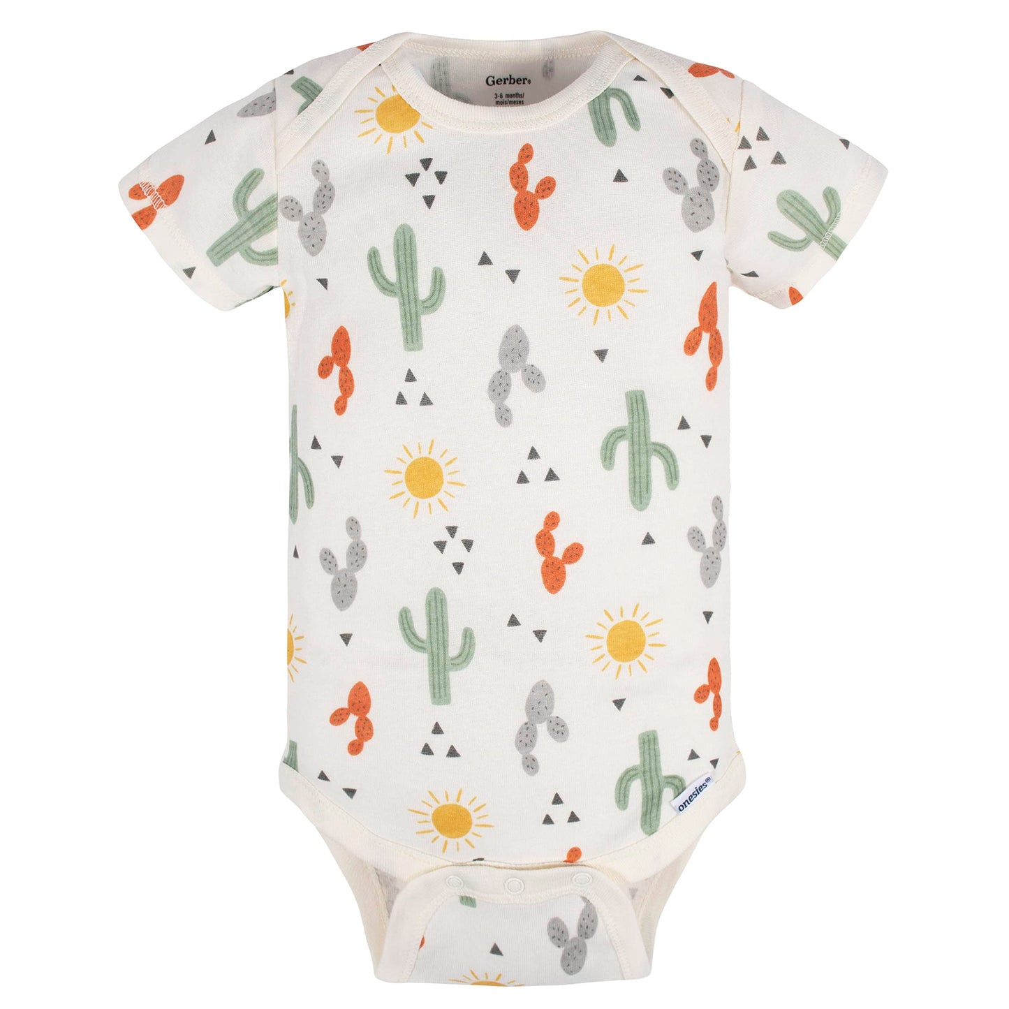 Gerber Unisex Baby 5-Pack Short Sleeve Variety Onesies Bodysuits Southwest 6-9 Months