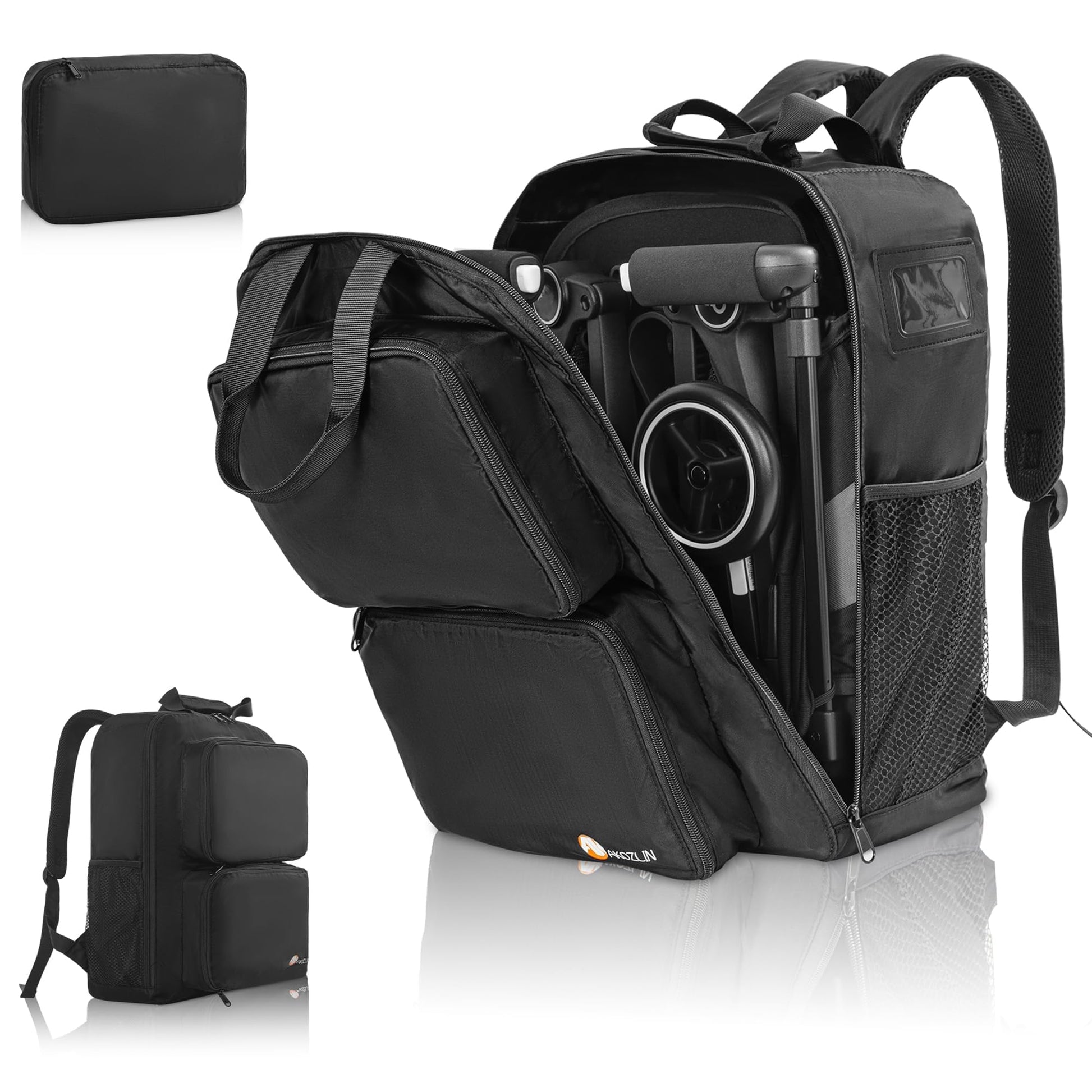 Akozlin Foldable Stroller Travel Bag Backpack 14.2'X6'X18.2'Compatible For Gb Pockit Air Plus Stroller Carry Bag[Not For Gb A