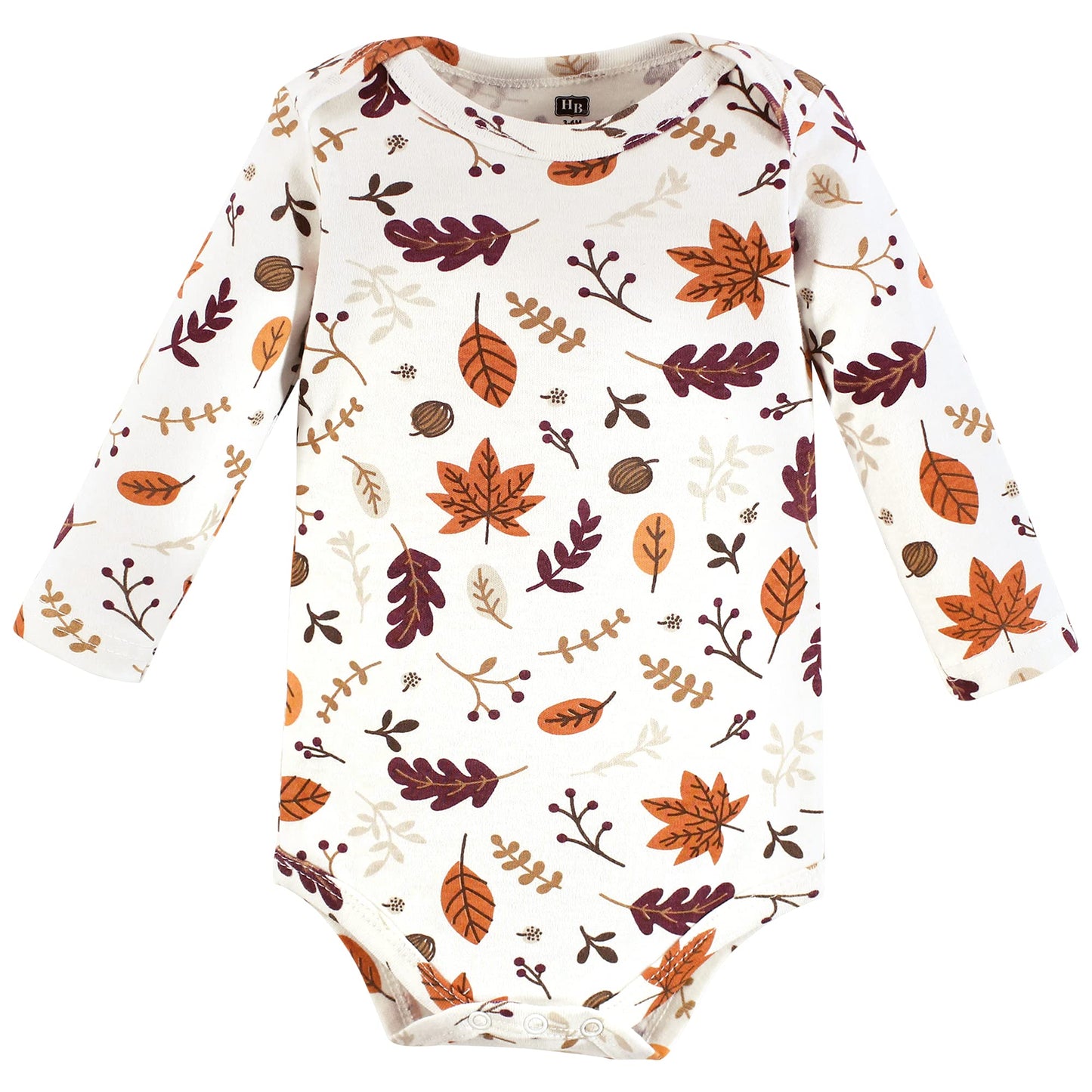 Hudson Baby Unisex Baby Cotton Long-Sleeve Bodysuits Hello Autumn, 6-9 Months