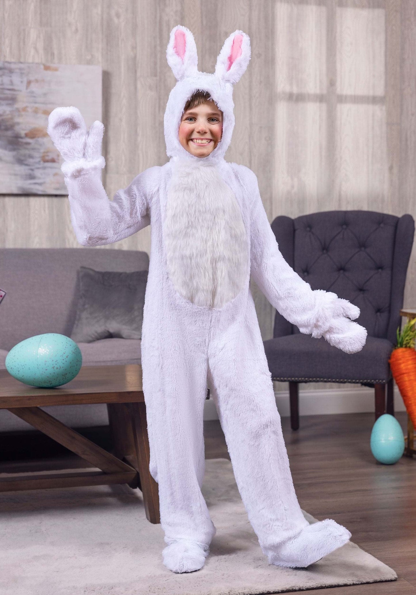 Enchanting Bunny Adventure Kids Costume Faux Fur Jumpsuit, Ears, Tail & More