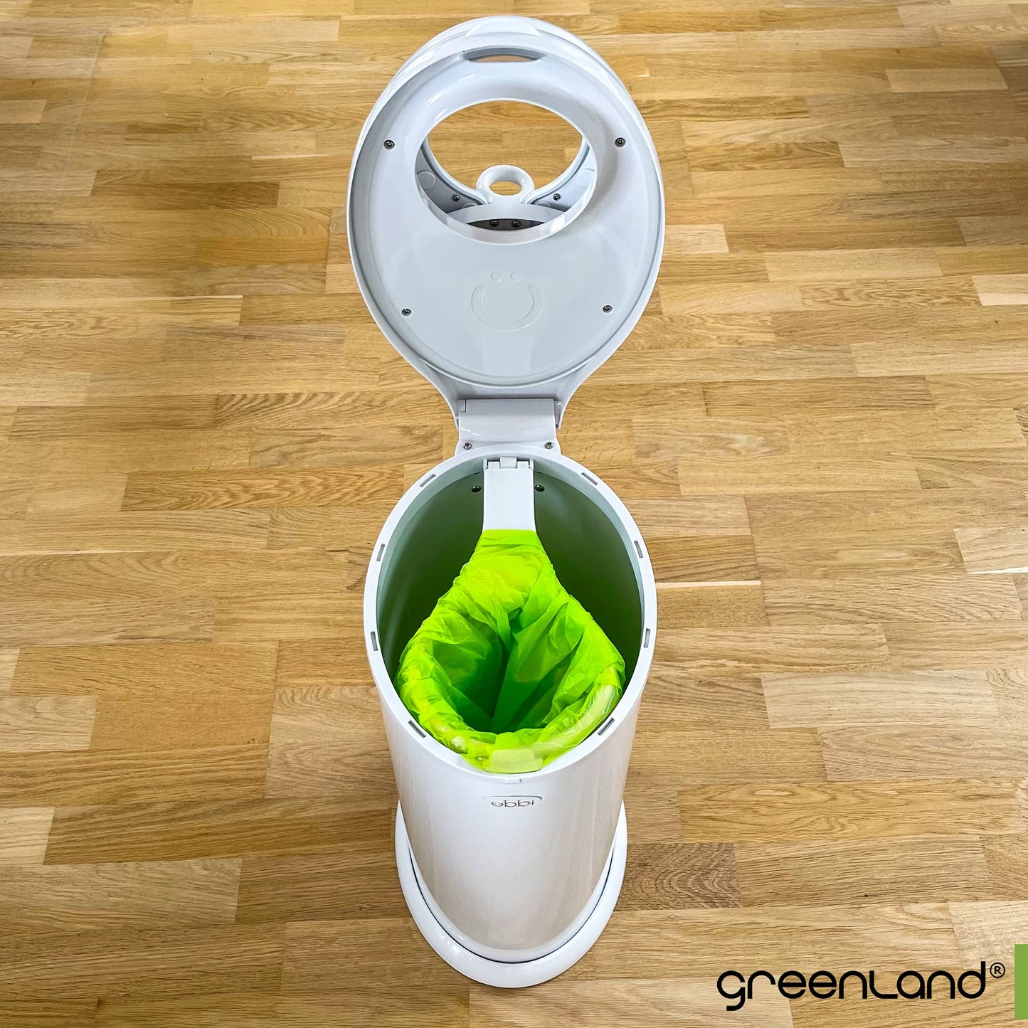 Greenland Biodegradable Diaper Pail Bags Compatible With Ubbi - Lemon Scented (75 Bags, 13 Gallons)