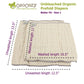 OsoCozy Organic Cotton Prefold Cloth Diapers Better Fit Small 4x8x4 Layering (6pk) - Super-soft, Thick, Absorbent, Durable and E