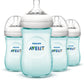 Philips Avent Natural Bottle, Teal, 9 Ounce, 4 Count