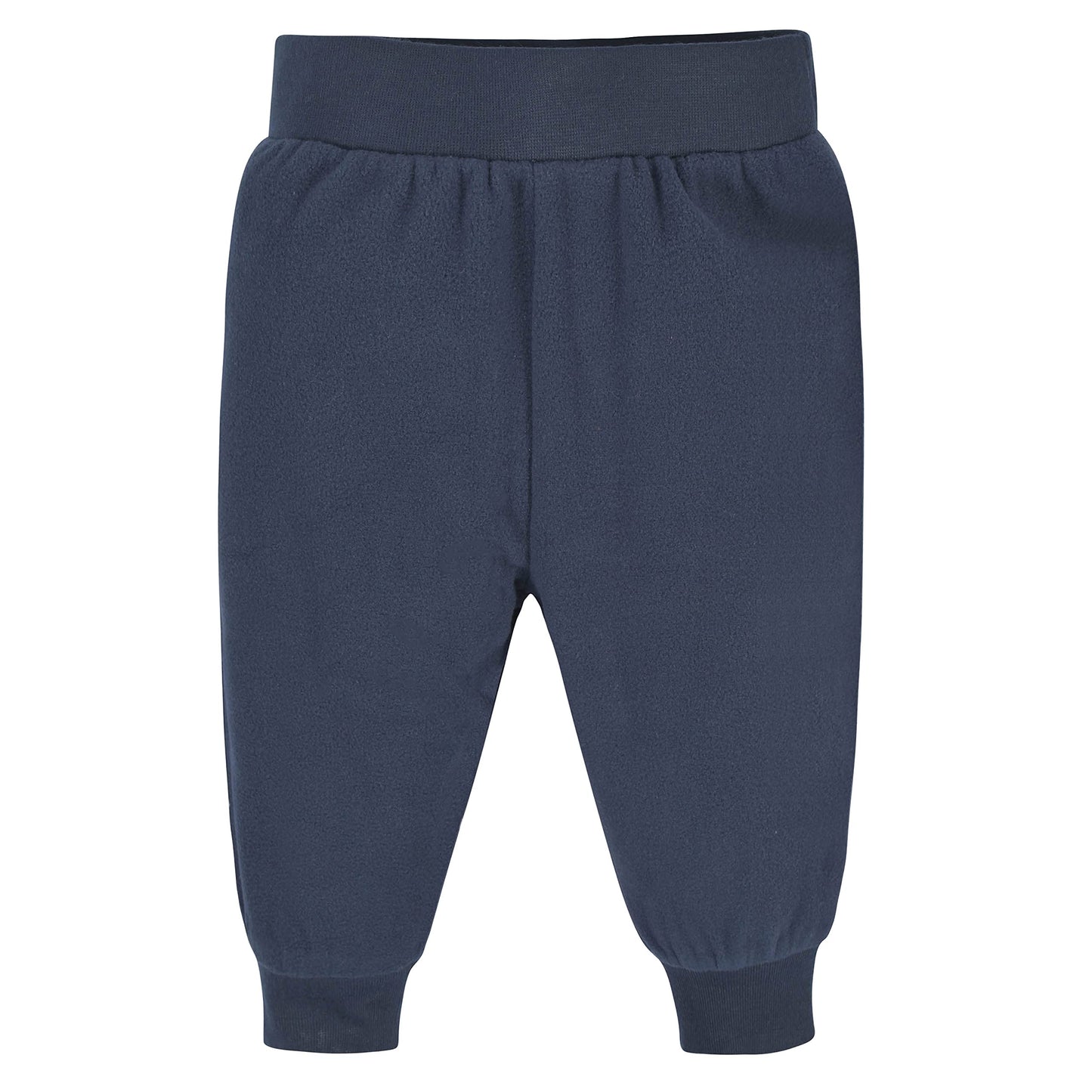 Gerber Baby Boys' 4-Pack Microfleece Pants, Navy/Gray, Newborn