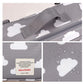 MOMIGO Baby Diaper Caddy Tote Baby Stroller Bag Nursery Storage Bin for Wipes & Toys Mini Diaper Bag for Outdoor (Grey Cloud)