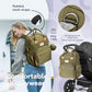 Ruvalino Diaper Bag Backpack, Multifunction Travel Pack Maternity Baby Changing Bags, Large Capacity, Waterproof, Gray Xl