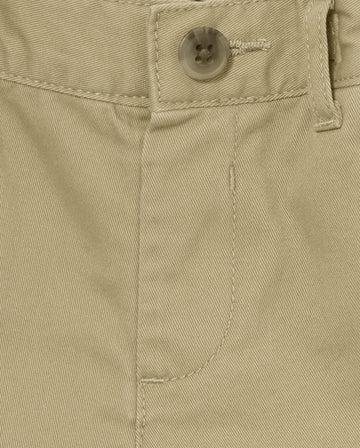 The Children'S Place Baby Boys And Toddler Stretch Chino Shorts, Black/Fin Gray/Flax 3-Pack, 6-9 Months Us