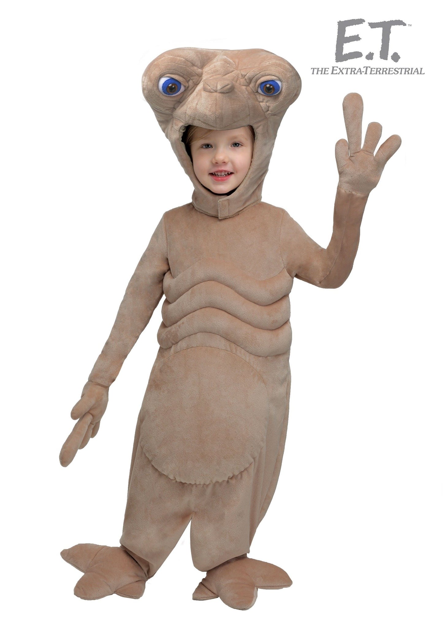 Fun Costumes - E.T. Kids The Extra-Terrestrial Plush Costume Unisex, Cute Alien Halloween Outfit For Toddler Boys And Girls 12 M