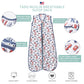 TADO MUSLIN Baby Sleep Sack 2-4 T Baby Wearable Blanket 100% Organic Cotton 0.5 TOG Toddler Sleep Sacks 2- Way Zipper Soft Car 4