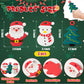 3Pcs Christmas Silicone Teething Toys for Babies - First Christmas Soothe Chew Teether for Infants, Soft Snowman Design for Todd
